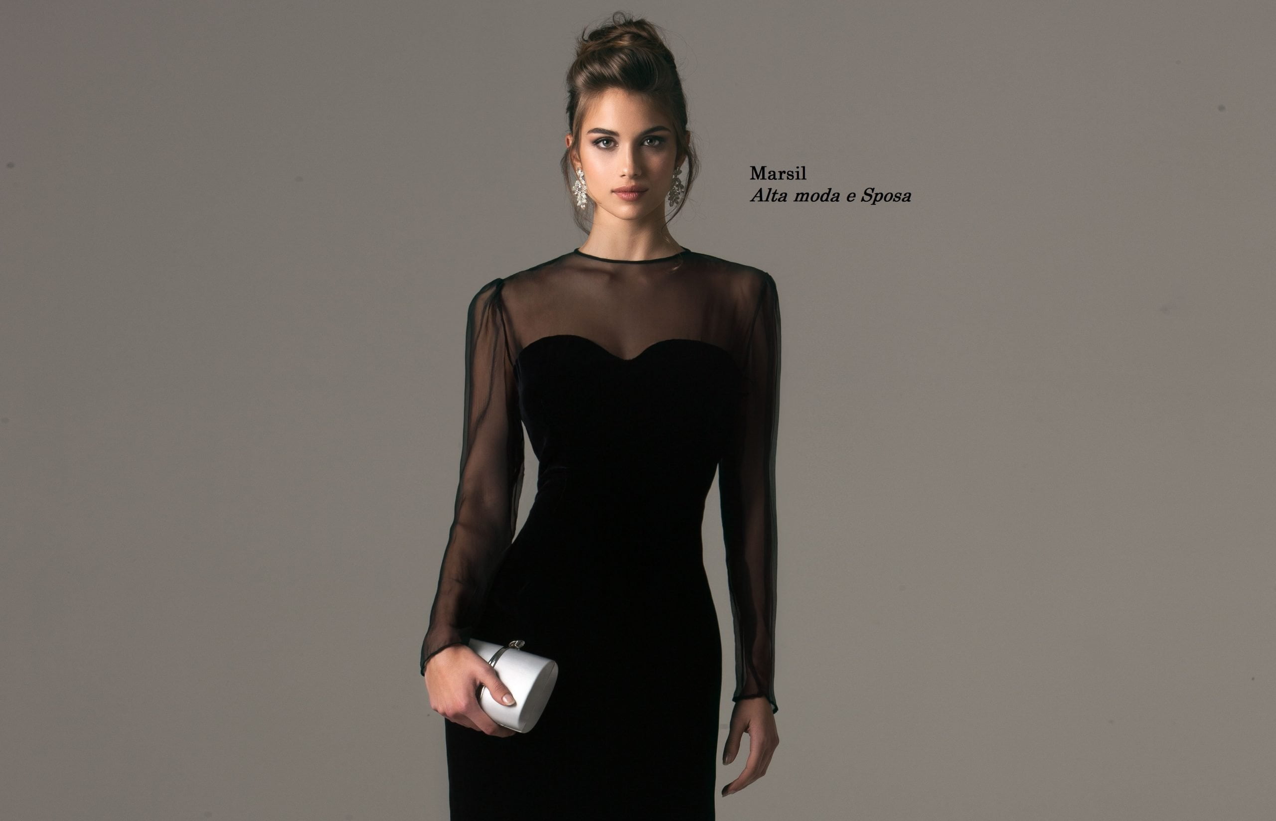 Abiti da cerimonia - Haute couture Autunn/winter 2022- 2023 Marsil Collection - abito nero